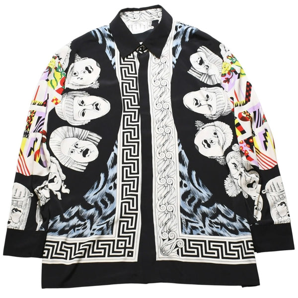 Gianni Versace Opera balletto Teatro Cinema Silk Shirt Pop Art Collection Good Condition Used 4a001783