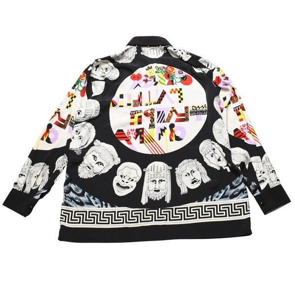 Gianni Versace Opera balletto Teatro Cinema Silk Shirt Pop Art Collection Good Condition Used 4a001783