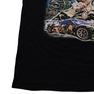 NIGO 00's Short Sleeve T-shirt Tops Size L RAP TEES Black Multicolor Print Cotton Good Condition Used 4a001781