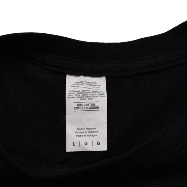 NIGO 00's Short Sleeve T-shirt Tops Size L RAP TEES Black Multicolor Print Cotton Good Condition Used 4a001781