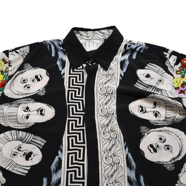 Gianni Versace Opera balletto Teatro Cinema Silk Shirt Pop Art Collection Good Condition Used 4a001783