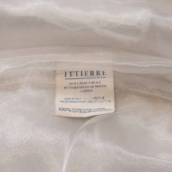 Very Good Condition VERSACE JEANS COUTURE VINTAGE 90's Sheer Bomber Jacket White Embroidered Logo Used 4a001782