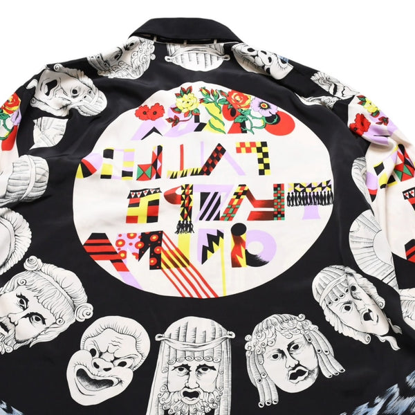 Gianni Versace Opera balletto Teatro Cinema Silk Shirt Pop Art Collection Good Condition Used 4a001783