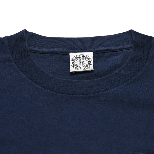 CHROME HEARTS United Arrows Collaboration T-shirt Short Sleeve T-shirt Pocket T-shirt Navy Dagger Logo Good Condition Used 4a001877