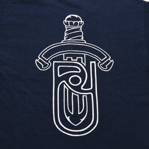 CHROME HEARTS United Arrows Collaboration T-shirt Short Sleeve T-shirt Pocket T-shirt Navy Dagger Logo Good Condition Used 4a001877