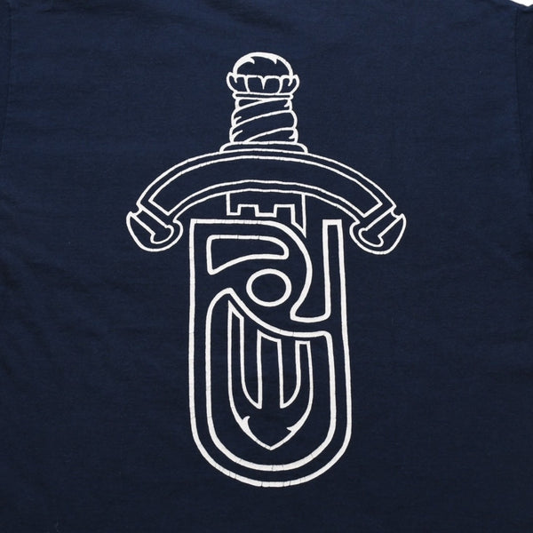 CHROME HEARTS United Arrows Collaboration T-shirt Short Sleeve T-shirt Pocket T-shirt Navy Dagger Logo Good Condition Used 4a001877