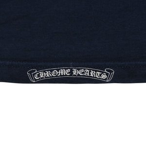 CHROME HEARTS United Arrows Collaboration T-shirt Short Sleeve T-shirt Pocket T-shirt Navy Dagger Logo Good Condition Used 4a001877