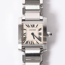 画像をギャラリービューアに読み込む, 新品同様 Cartier カルティエ タンクフランセーズ 新型文字盤 W51008Q3 白文字盤 時計 中古 4a001789