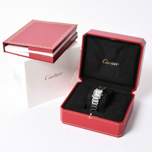Like new Cartier Tank Française with new dial W51008Q3 White Dial Watch, Used, 4a001789