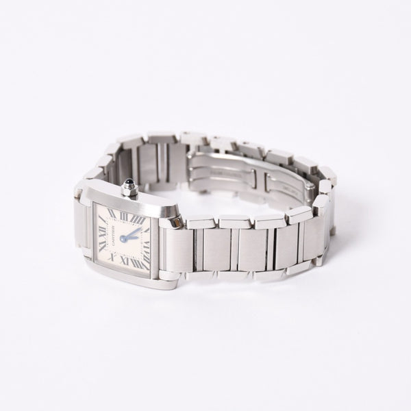 Like new Cartier Tank Française with new dial W51008Q3 White Dial Watch, Used, 4a001789