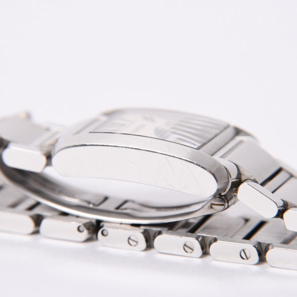 Like new Cartier Tank Française with new dial W51008Q3 White Dial Watch, Used, 4a001789