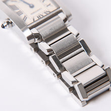 画像をギャラリービューアに読み込む, 新品同様 Cartier カルティエ タンクフランセーズ 新型文字盤 W51008Q3 白文字盤 時計 中古 4a001789