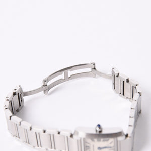 Like new Cartier Tank Française with new dial W51008Q3 White Dial Watch, Used, 4a001789