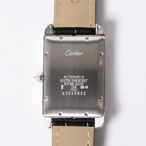 Very Good Condition CARTIER TANK AMERICAN LM Tank American LM Watch WSTA0018 1741 Weight 74.98g After Diamond 18KWG Used 4a001541