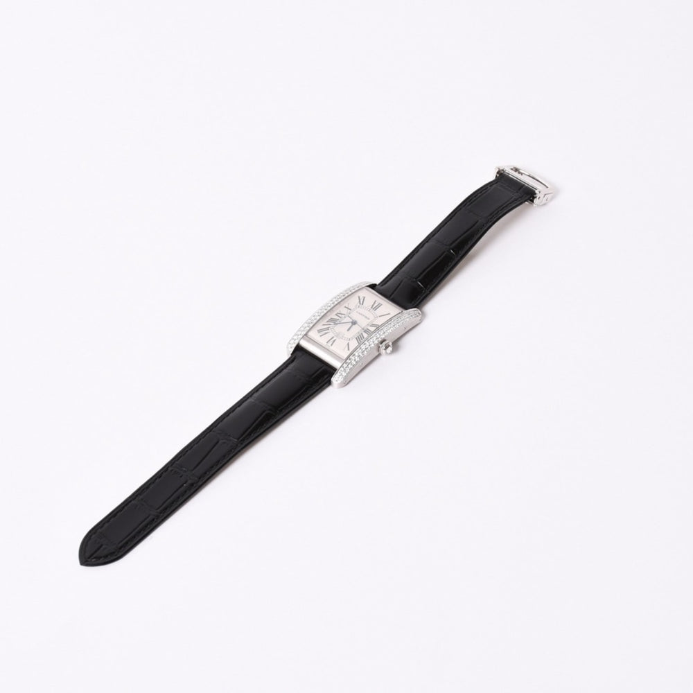 Very Good Condition CARTIER TANK AMERICAN LM Tank American LM Watch WSTA0018 1741 Weight 74.98g After Diamond 18KWG Used 4a001541