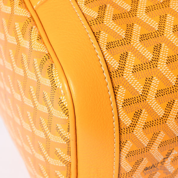 Very Good Condition GOYARD Petit Fro Bucket Bag One Shoulder Bag Yellow PEFLOTPMLTY08CL08P Used 4a001803