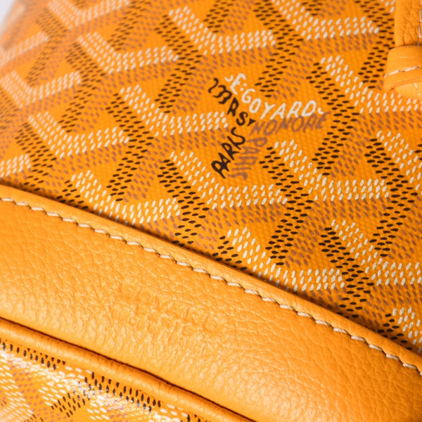 Very Good Condition GOYARD Petit Fro Bucket Bag One Shoulder Bag Yellow PEFLOTPMLTY08CL08P Used 4a001803