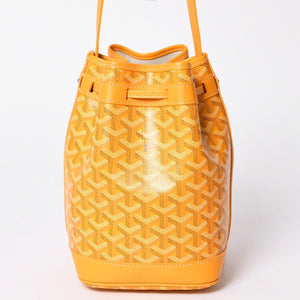 Very Good Condition GOYARD Petit Fro Bucket Bag One Shoulder Bag Yellow PEFLOTPMLTY08CL08P Used 4a001803