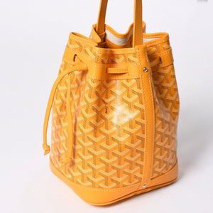Very Good Condition GOYARD Petit Fro Bucket Bag One Shoulder Bag Yellow PEFLOTPMLTY08CL08P Used 4a001803