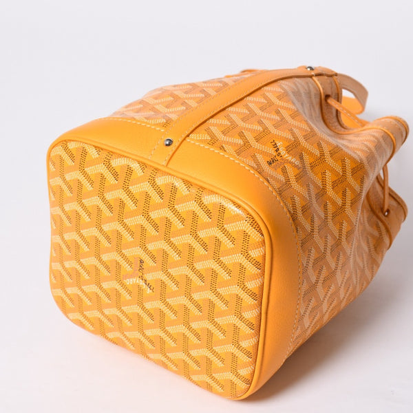 Very Good Condition GOYARD Petit Fro Bucket Bag One Shoulder Bag Yellow PEFLOTPMLTY08CL08P Used 4a001803