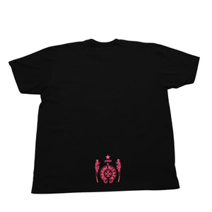 New and unused CHROME HEARTS FOTI MISS LERLENE Short sleeve T-shirt Size XL Black Pink New Used 4a001804