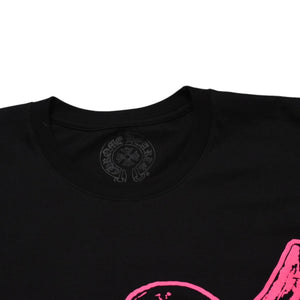 New and unused CHROME HEARTS FOTI MISS LERLENE Short sleeve T-shirt Size XL Black Pink New Used 4a001804