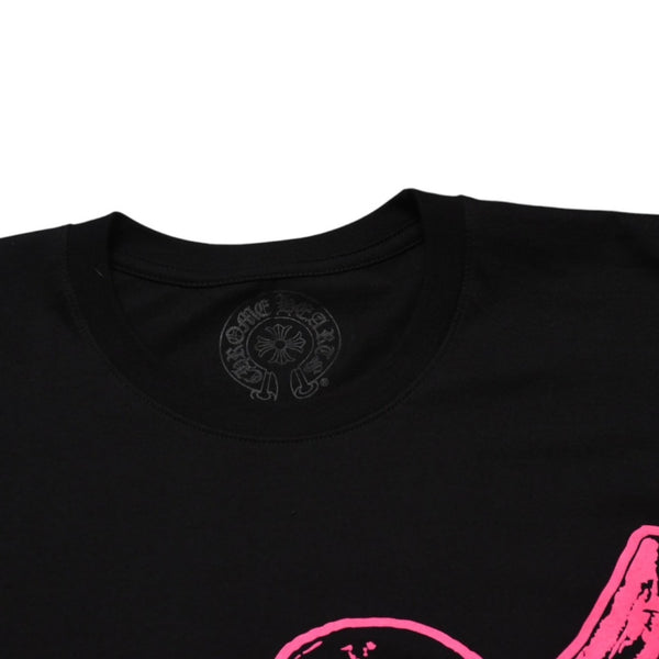 New and unused CHROME HEARTS FOTI MISS LERLENE Short sleeve T-shirt Size XL Black Pink New Used 4a001804