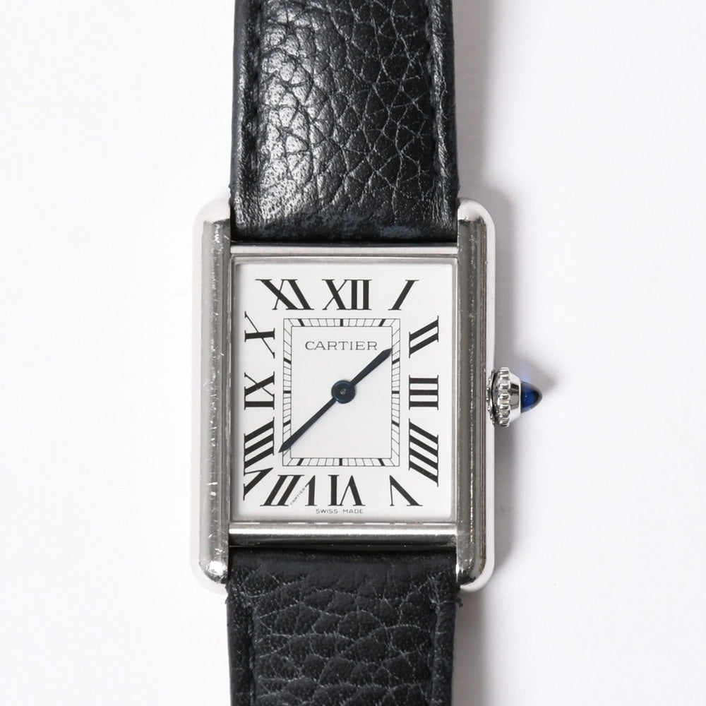 CARTIER カルティエ TANK MUST LM タンク マストLM 腕時計 重量約32.84g WSTA0041 ステンレススチール クォーツ 美品 中古 4a001793