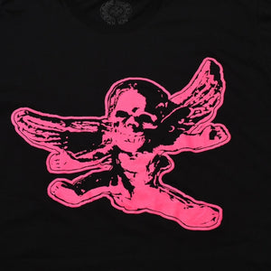 New and unused CHROME HEARTS FOTI MISS LERLENE Short sleeve T-shirt Size XL Black Pink New Used 4a001804