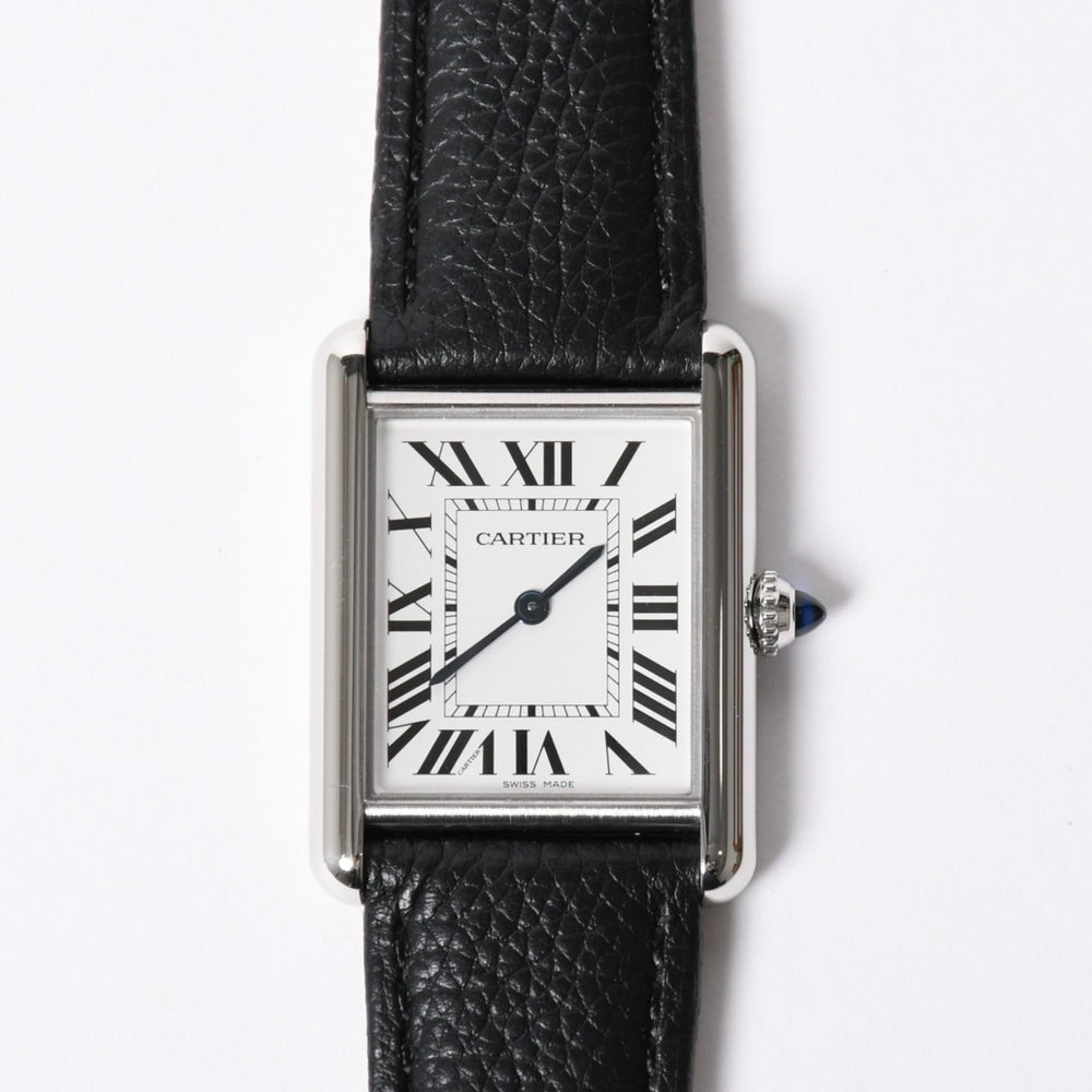 極美品 CARTIER カルティエ TANK MUST LM タンク マストLM 腕時計 重量約30.31g WSTA0041 ステンレススチール クォーツ 中古 4a001791