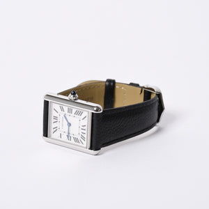 Very Good Condition CARTIER TANK MUST LM Tank Must LM Watch Weight Approx. 30.31g WSTA0041 Stainless Steel Quartz Used 4a001791