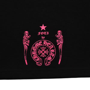 New and unused CHROME HEARTS FOTI MISS LERLENE Short sleeve T-shirt Size XL Black Pink New Used 4a001804