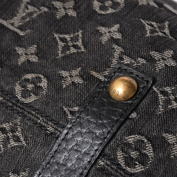 LOUIS VUITTON ルイヴィトン ハンドバッグ モノグラムデニム ネオカヴィGM M95352 ブラック レザー ゴールド金具 美品 中古 4a001809