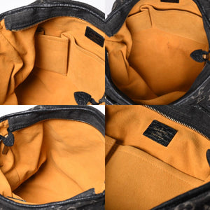 LOUIS VUITTON ルイヴィトン ハンドバッグ モノグラムデニム ネオカヴィGM M95352 ブラック レザー ゴールド金具 美品 中古 4a001809