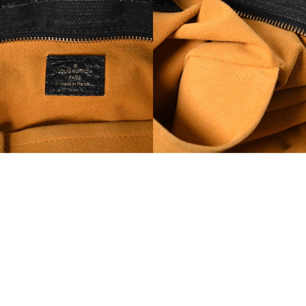 LOUIS VUITTON ルイヴィトン ハンドバッグ モノグラムデニム ネオカヴィGM M95352 ブラック レザー ゴールド金具 美品 中古 4a001809