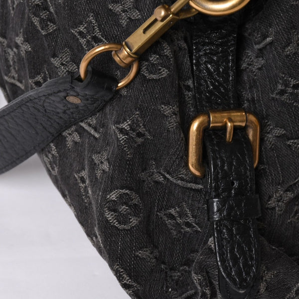 LOUIS VUITTON ルイヴィトン ハンドバッグ モノグラムデニム ネオカヴィGM M95352 ブラック レザー 2way仕様 ゴールド金具 良品 中古 4a001808