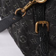 画像をギャラリービューアに読み込む, LOUIS VUITTON ルイヴィトン ハンドバッグ モノグラムデニム ネオカヴィGM M95352 ブラック レザー 2way仕様 ゴールド金具 良品 中古 4a001808