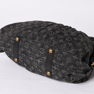 LOUIS VUITTON ルイヴィトン ハンドバッグ モノグラムデニム ネオカヴィGM M95352 ブラック レザー 2way仕様 ゴールド金具 良品 中古 4a001808