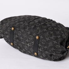 画像をギャラリービューアに読み込む, LOUIS VUITTON ルイヴィトン ハンドバッグ モノグラムデニム ネオカヴィGM M95352 ブラック レザー 2way仕様 ゴールド金具 良品 中古 4a001808