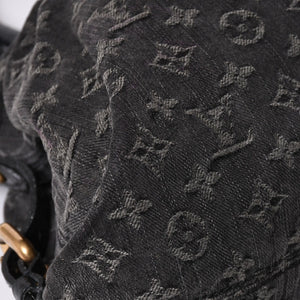 LOUIS VUITTON ルイヴィトン ハンドバッグ モノグラムデニム ネオカヴィGM M95352 ブラック レザー 2way仕様 ゴールド金具 良品 中古 4a001808