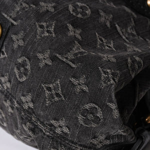 LOUIS VUITTON ルイヴィトン ハンドバッグ モノグラムデニム ネオカヴィGM M95352 ブラック レザー 2way仕様 ゴールド金具 良品 中古 4a001808
