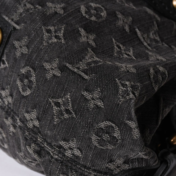 LOUIS VUITTON ルイヴィトン ハンドバッグ モノグラムデニム ネオカヴィGM M95352 ブラック レザー 2way仕様 ゴールド金具 良品 中古 4a001808