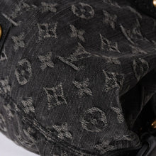 画像をギャラリービューアに読み込む, LOUIS VUITTON ルイヴィトン ハンドバッグ モノグラムデニム ネオカヴィGM M95352 ブラック レザー 2way仕様 ゴールド金具 良品 中古 4a001808