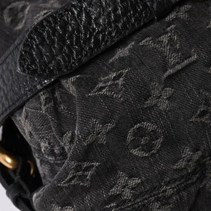 LOUIS VUITTON ルイヴィトン ハンドバッグ モノグラムデニム ネオカヴィGM M95352 ブラック レザー 2way仕様 ゴールド金具 良品 中古 4a001808