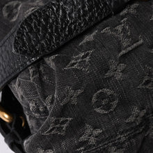 画像をギャラリービューアに読み込む, LOUIS VUITTON ルイヴィトン ハンドバッグ モノグラムデニム ネオカヴィGM M95352 ブラック レザー 2way仕様 ゴールド金具 良品 中古 4a001808