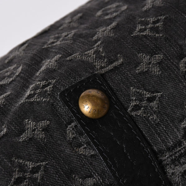 LOUIS VUITTON ルイヴィトン ハンドバッグ モノグラムデニム ネオカヴィGM M95352 ブラック レザー 2way仕様 ゴールド金具 良品 中古 4a001808