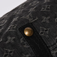 画像をギャラリービューアに読み込む, LOUIS VUITTON ルイヴィトン ハンドバッグ モノグラムデニム ネオカヴィGM M95352 ブラック レザー 2way仕様 ゴールド金具 良品 中古 4a001808