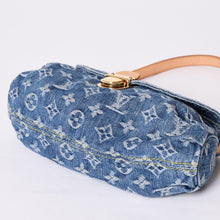 画像をギャラリービューアに読み込む, 極美品 LOUIS VUITTON ルイヴィトン ミニプリーティ ワンショルダーバッグ M95050 モノグラム デニム インディゴブルー 中古 4a001920
