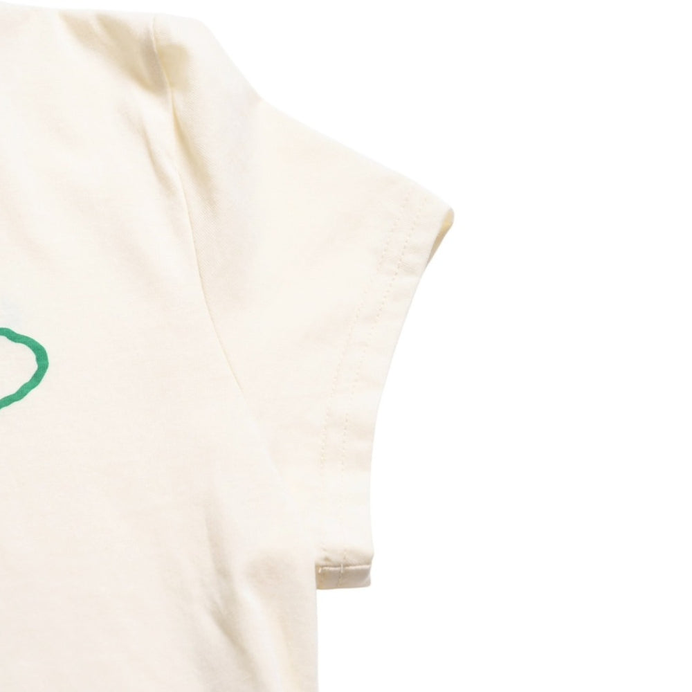 新品未使用 ED HARDY エドハーディ BABY TEE ベイビーティー ピンクパンサー 半袖Tシャツ EH110425 コットン アイボリー マルチカラー サイズXL 中古 4a001864