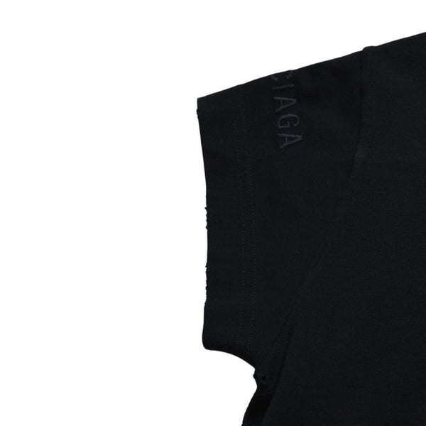 新品同様 BALENCIAGA バレンシアガ キムカーダシアン 半袖Tシャツ 25SS 807341 コットン ブラック ピンク サイズM 中古 4a009248
